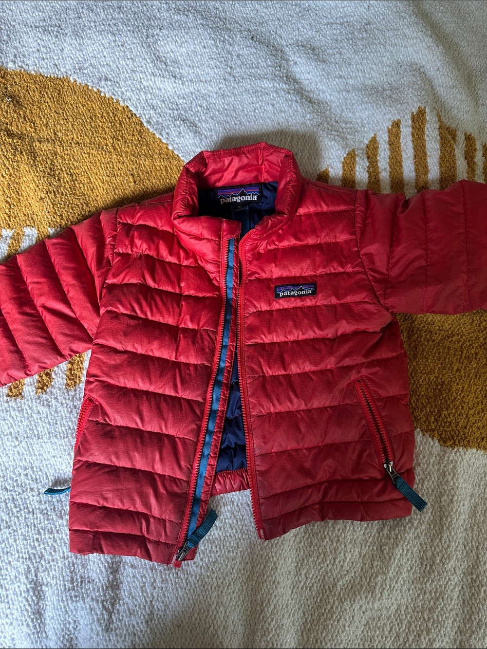 Patagonia Kids Red Quilted Puffer Jacket